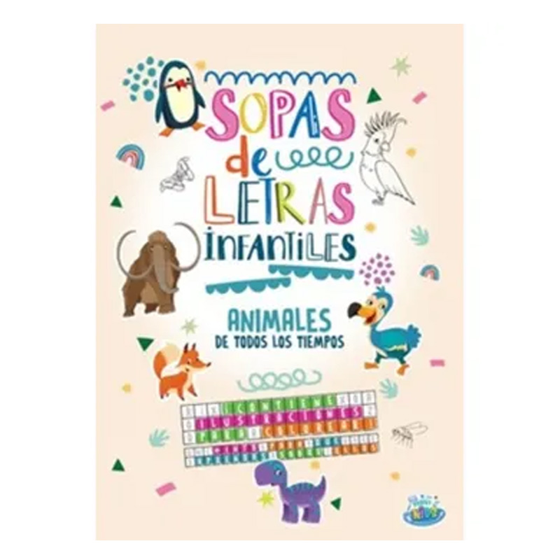  LIBRO PLOW SOPA DE LETRAS INFANTILES  ANIMALES DE TODOS LOS TIEMPOS