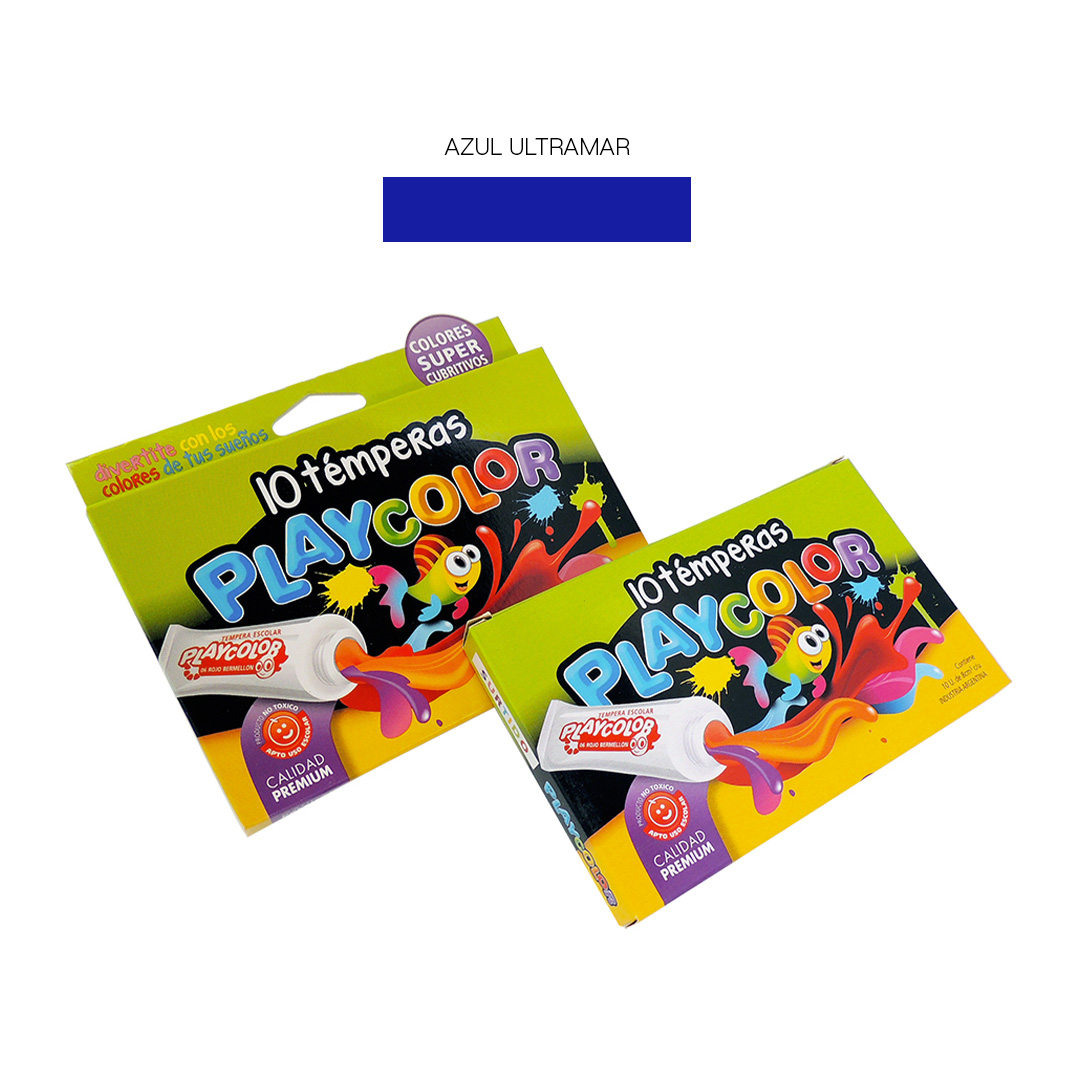  TEMPERA PLAYCOLOR 8MM X10 AZUL ULTRAMAR