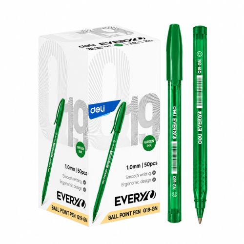  BOLIGRAFO DELI EVERY 1 MILIMETRO VERDE;
CAJA X50