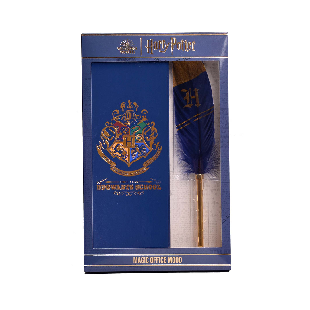  SET CUADERNO Y LAPICERA CON PLUMA  MOOVING HARRY POTTER (CUAD 7X18 CM 60H)