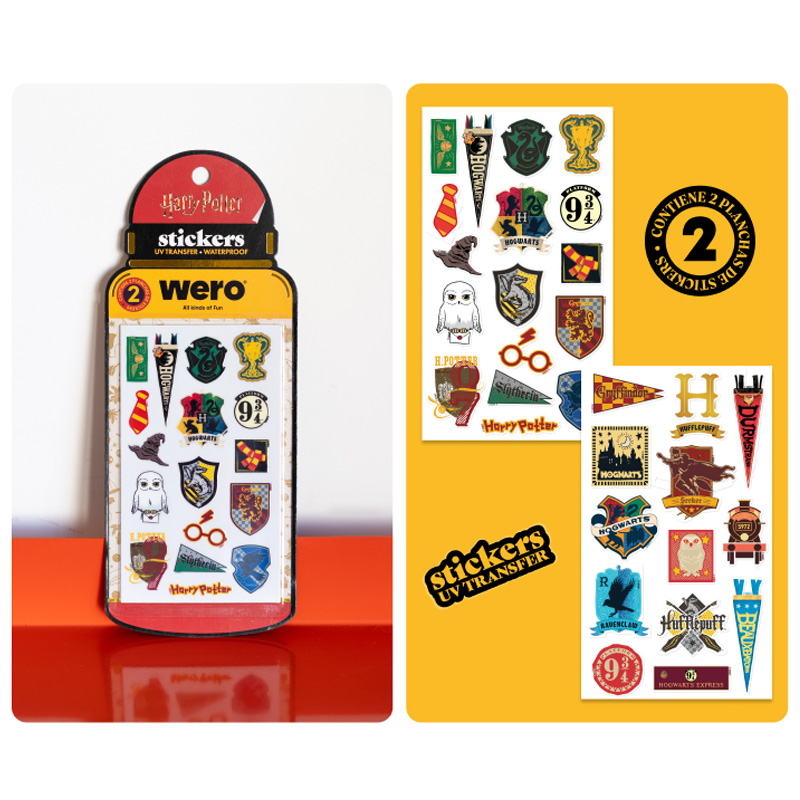  STICKERS BOTELLA WERO HARRY POTTER 2  PLANCHAS UV TRANSFER