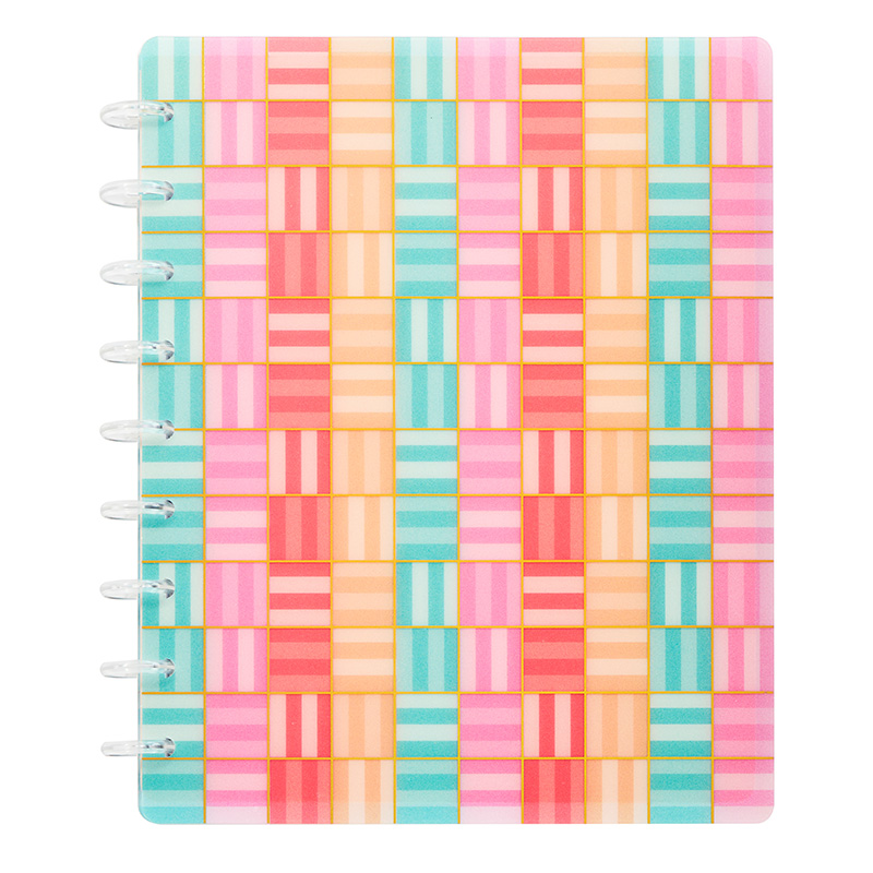  CUADERNO HAPPY PLANNER A DISCOS 60H  CLASICO 18X24 SORBET GEOS