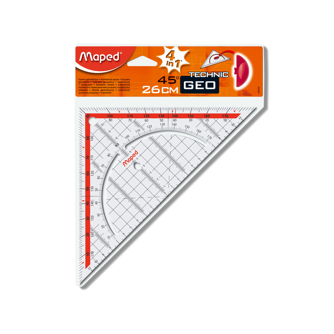  ESCUADRA MAPED TRIANGULO GEOMETRICO 26CM