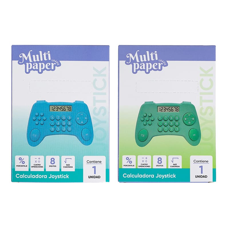  CALCULADORA MULTIPAPER ESCOLAR 8 DIGITOS  JOYSTICK