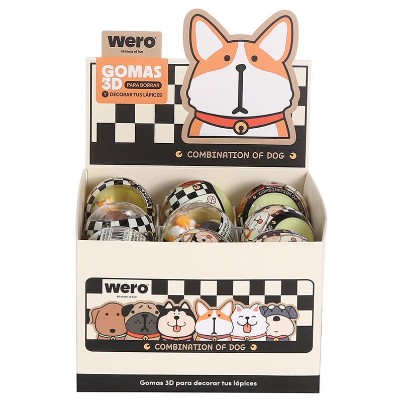  GOMA 3D WERO BORRA Y DECORA DISPLAY X18SMALL ANIMALS