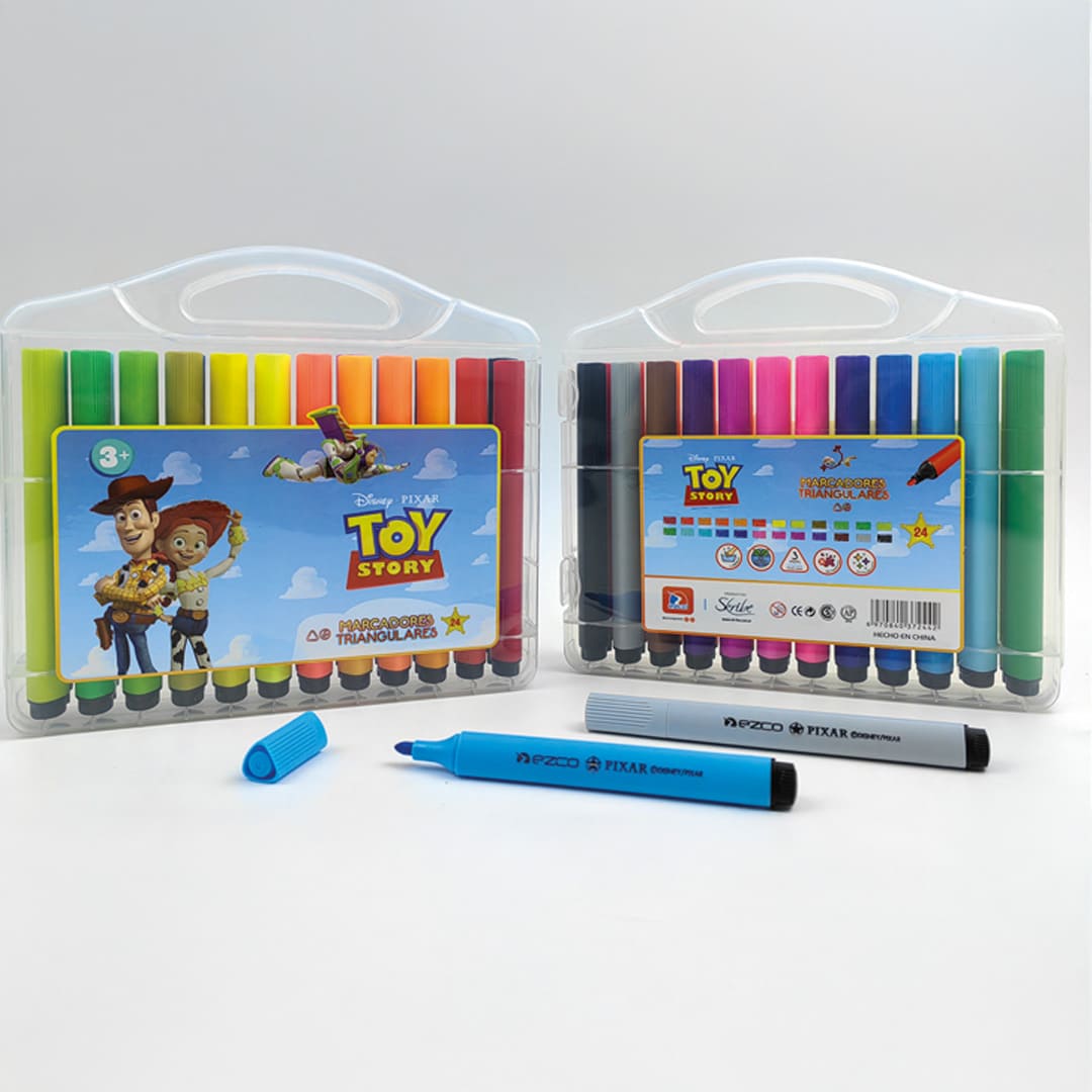  MARCADOR ESCOLAR  EZCO TRIANGULAR X24TOY STORY