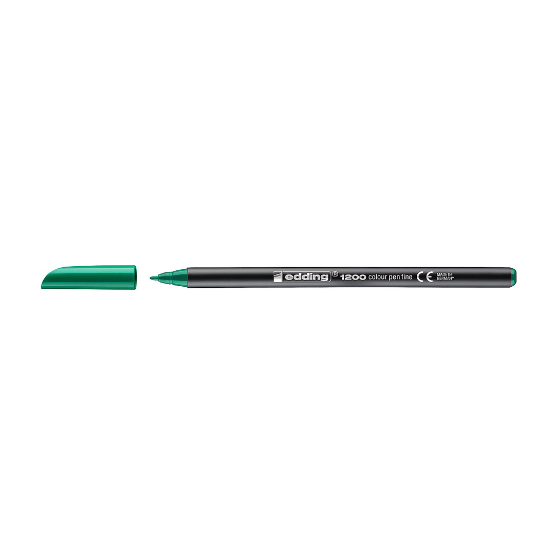  MARCADOR AL AGUA EDDING PUNTA REDONDAE-1200 X10 VERDE