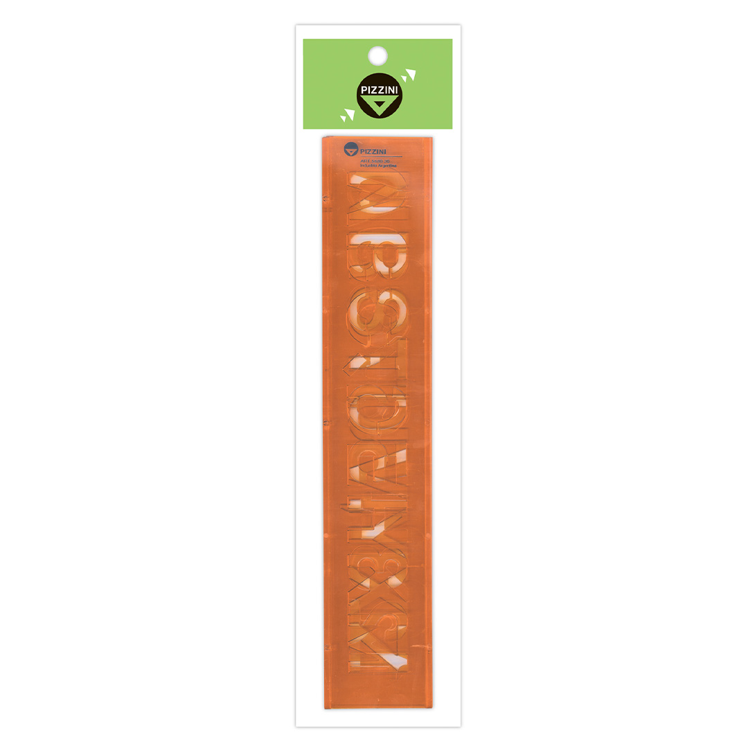  LETROGRAFO PIZZINI 30MM FLEXIBLE NARANJA