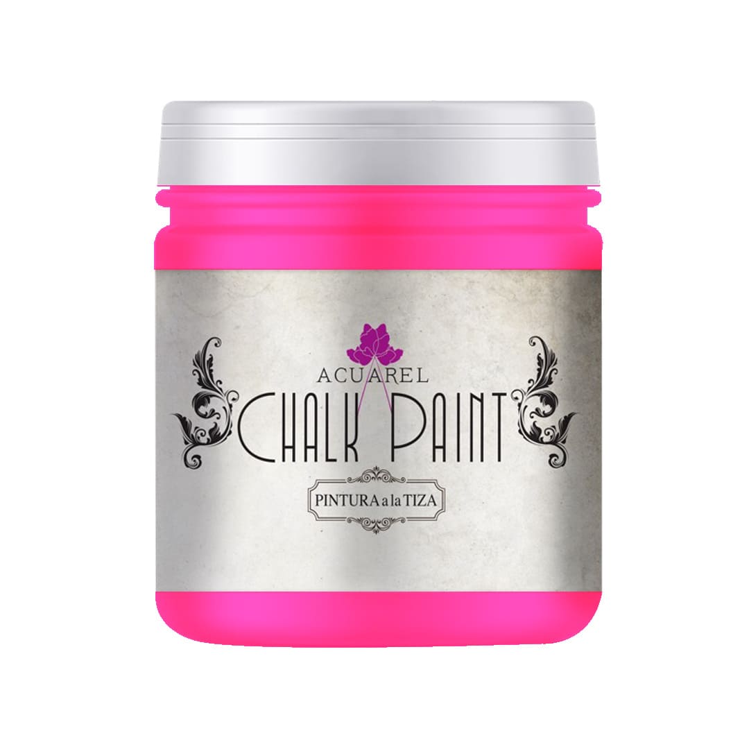  PINTURA A LA TIZA ACUAREL POTE 200  GRAMOS ROSA CHICLE