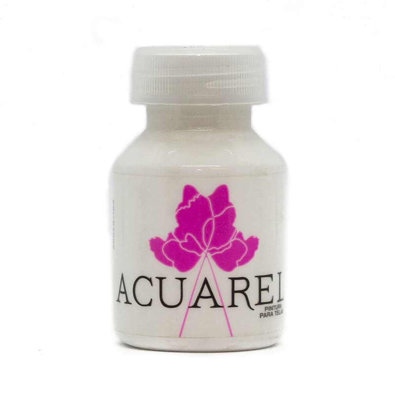  PINTURA PARA TELA ACUAREL 50CC BLANCOTITANIO PACK X6