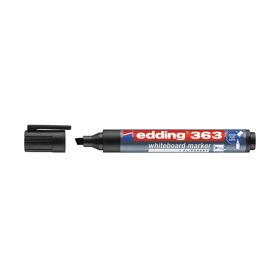  MARCADOR PIZARRA EDDING RECARGABLE PUNTA  BISELADA E-363 NEGRO