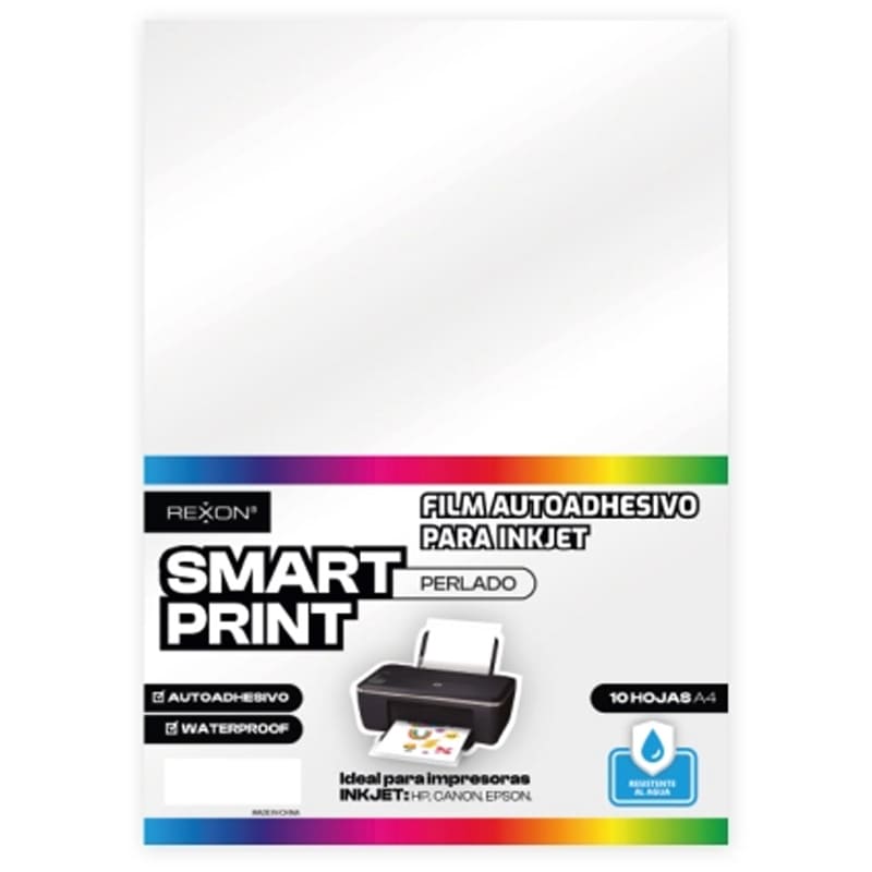  FILM AUTOADHESIVO REXON INKJET A4 X10PERLADO