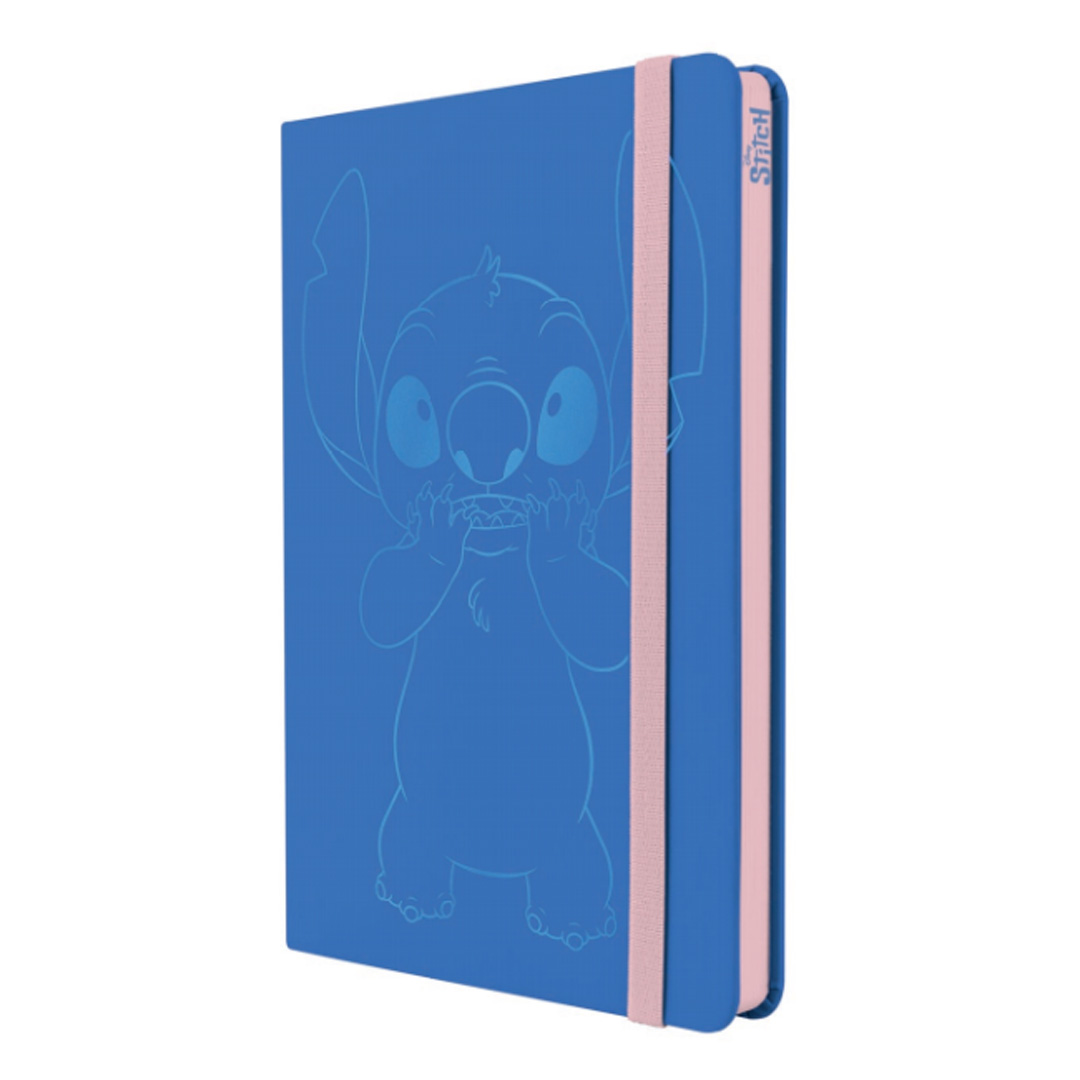  CUADERNO MOOVING A5 TAPA DURA PU STITCH 96H RAYADO