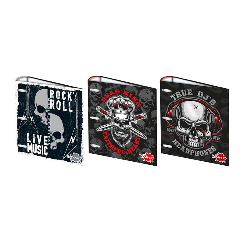  CARPETA ESCOLAR INKDROP 3X40 CALAVERA