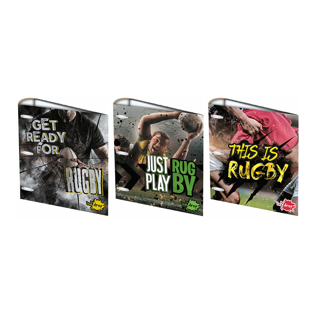  CARPETA ESCOLAR INKDROP 3X40 RUGBY