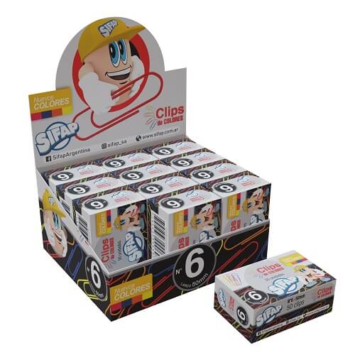  CLIPS SIFAP FORRADO N6 X10 CAJITAS X100 CLIPS