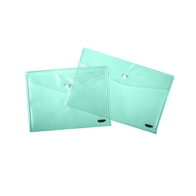  SOBRE PVC AVIOS CON BOTON OF X12 VERDE;
PASTEL