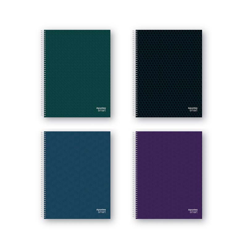  CUADERNO APUNTES 29.7 SMART TAPA SEMIRIGIDA ESPIRALADA 100 HOJAS CUADRICULADO