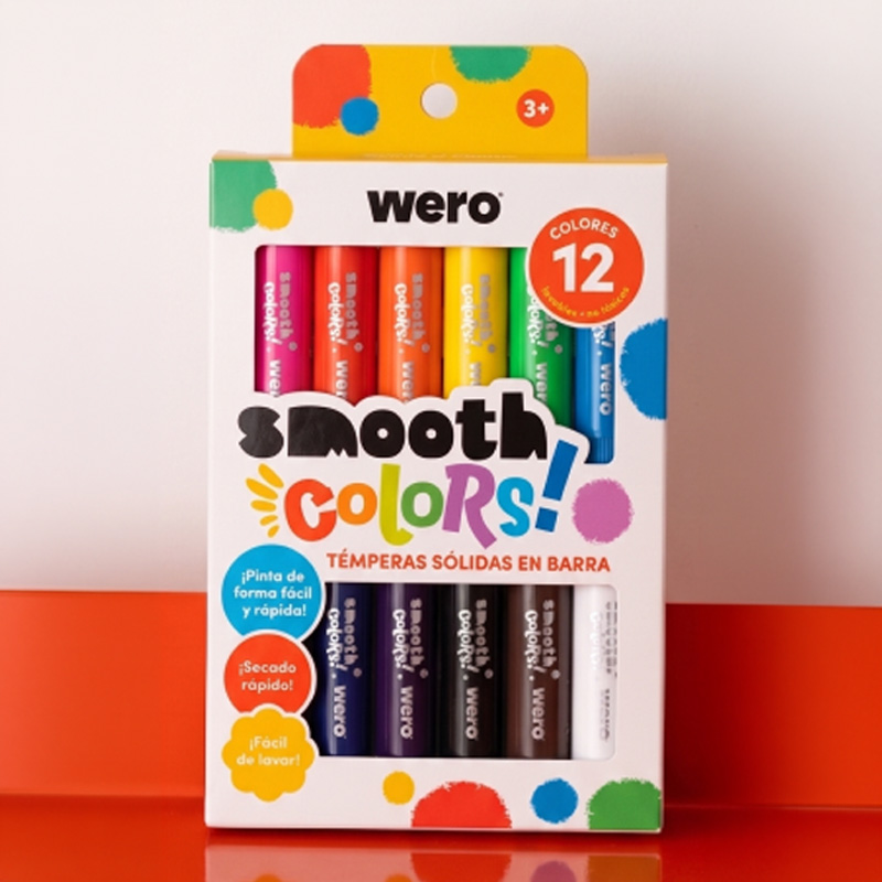  TEMPERA WERO SOLIDA X12 COLORES