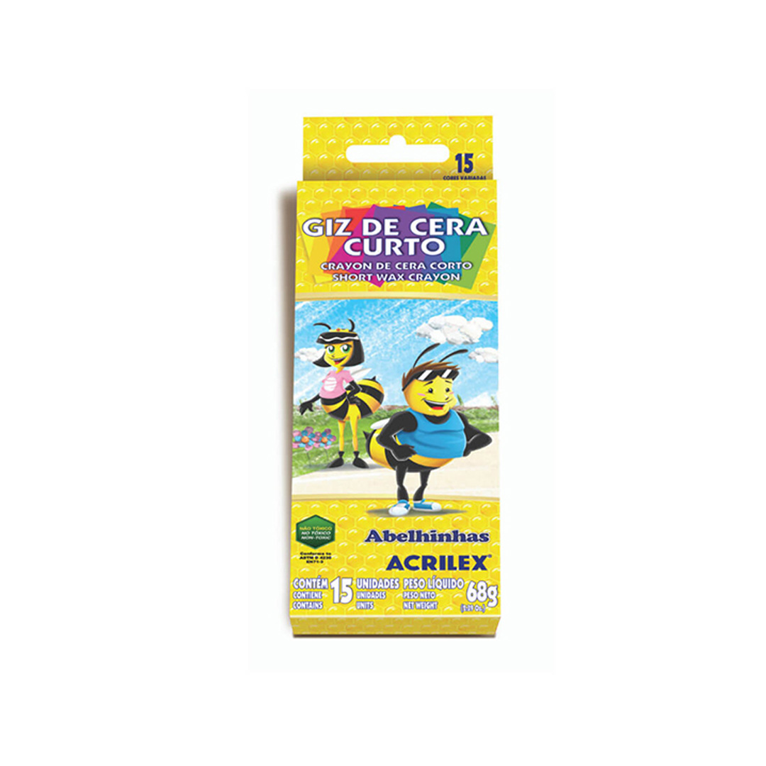  CRAYON ACRILEX CORTO 68GR X15