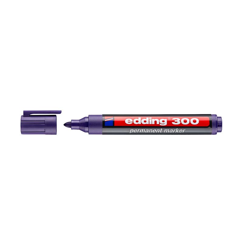  MARCADOR PERMANENTE EDDING RECARGABLEPUNTA REDONDA E-300 X10 VIOLETA