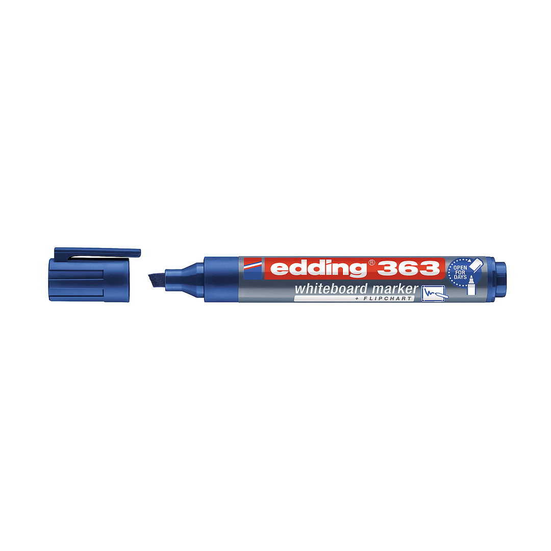  MARCADOR PIZARRA EDDING RECARGABLE PUNTA  BISELADA E-363 AZUL