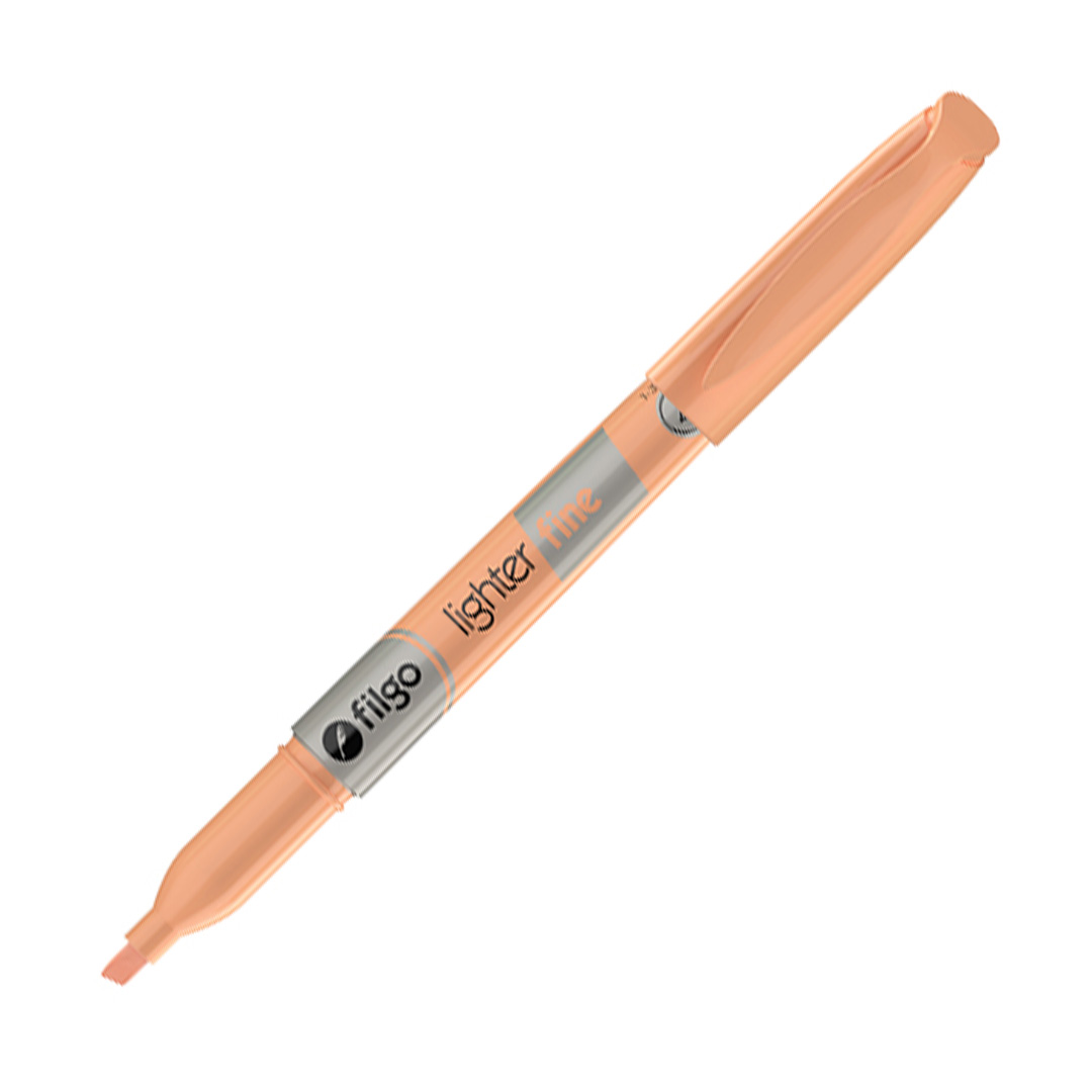  RESALTADOR FINO FILGO X12 PASTEL NARANJA