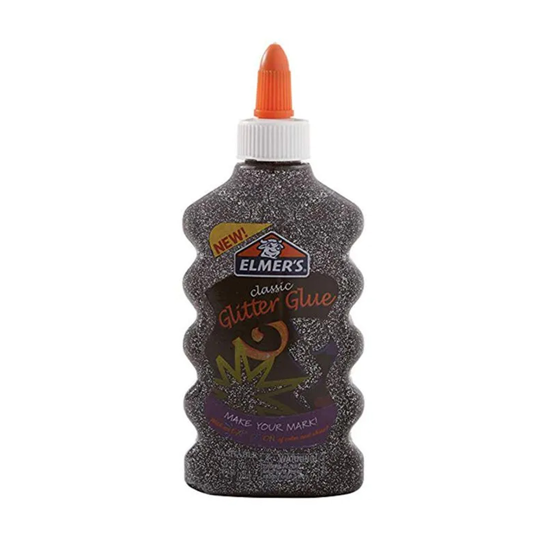  ADHESIVO GLITTER ELMERS 177ML NEGRO