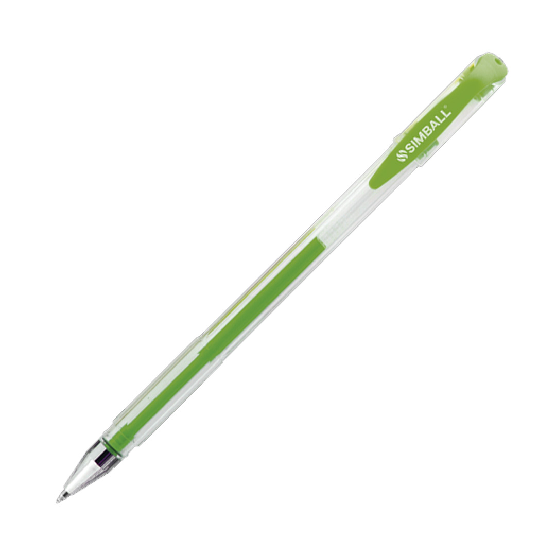  ROLLER GEL SIMBALL POWER VERDE CLARO  FLUO X12
