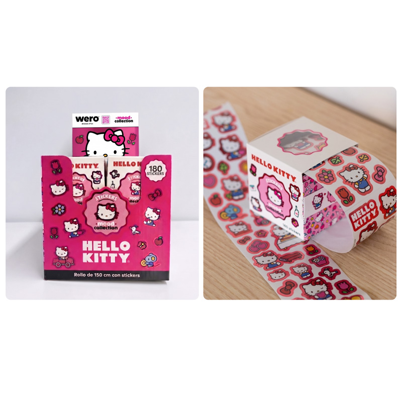  STICKERS ROLLO WERO X180 KITTY PACK X12
