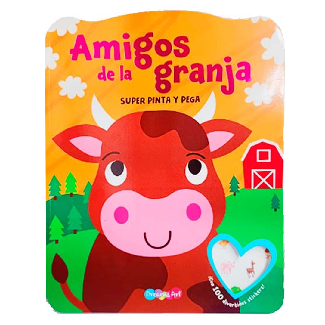  LIBRO PLOW SUPER PINTA Y PEGA AMIGOS DE LA GRANJA