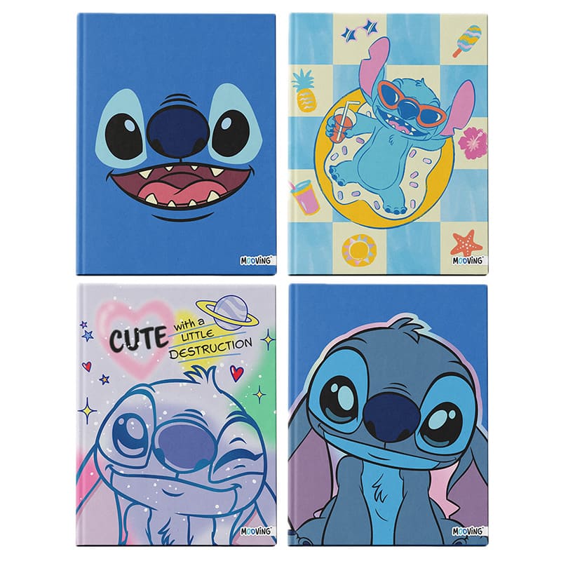  CUADERNO MOOVING 16X21 TAPA DURA COSIDO;
48H STITCH