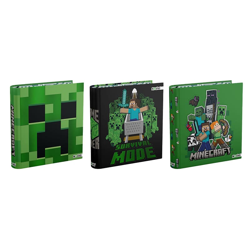  CARPETA ESCOLAR MOOVING 3X40 MINECRAFT