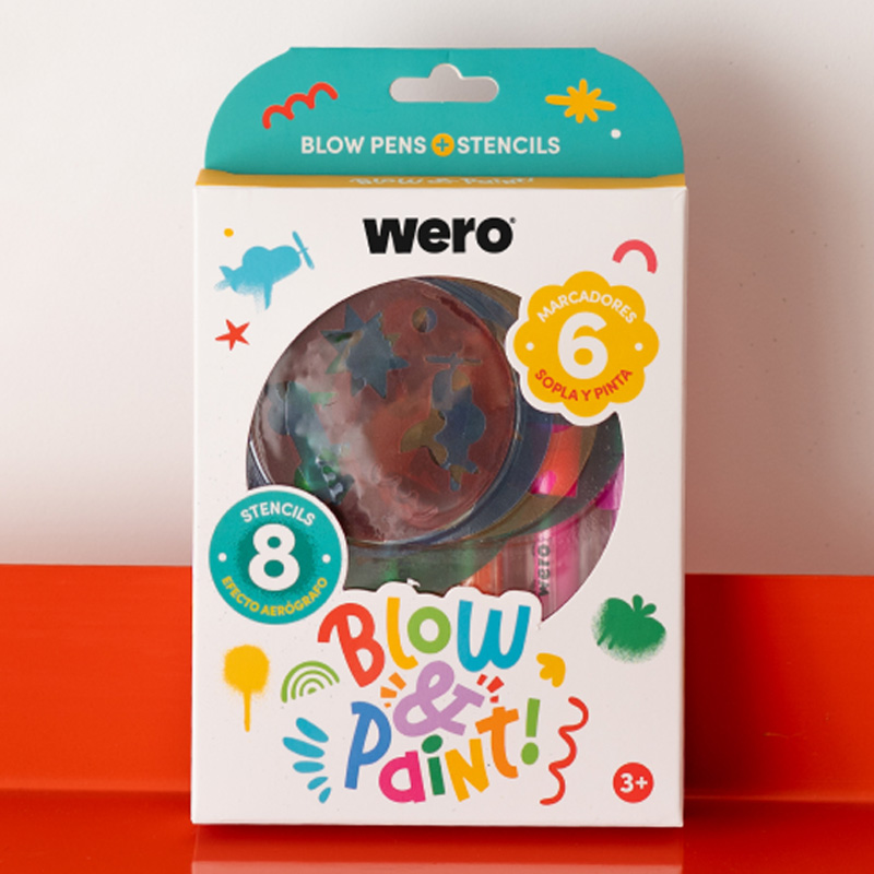  SET WERO BLOWPENS X8 Y STENCILS