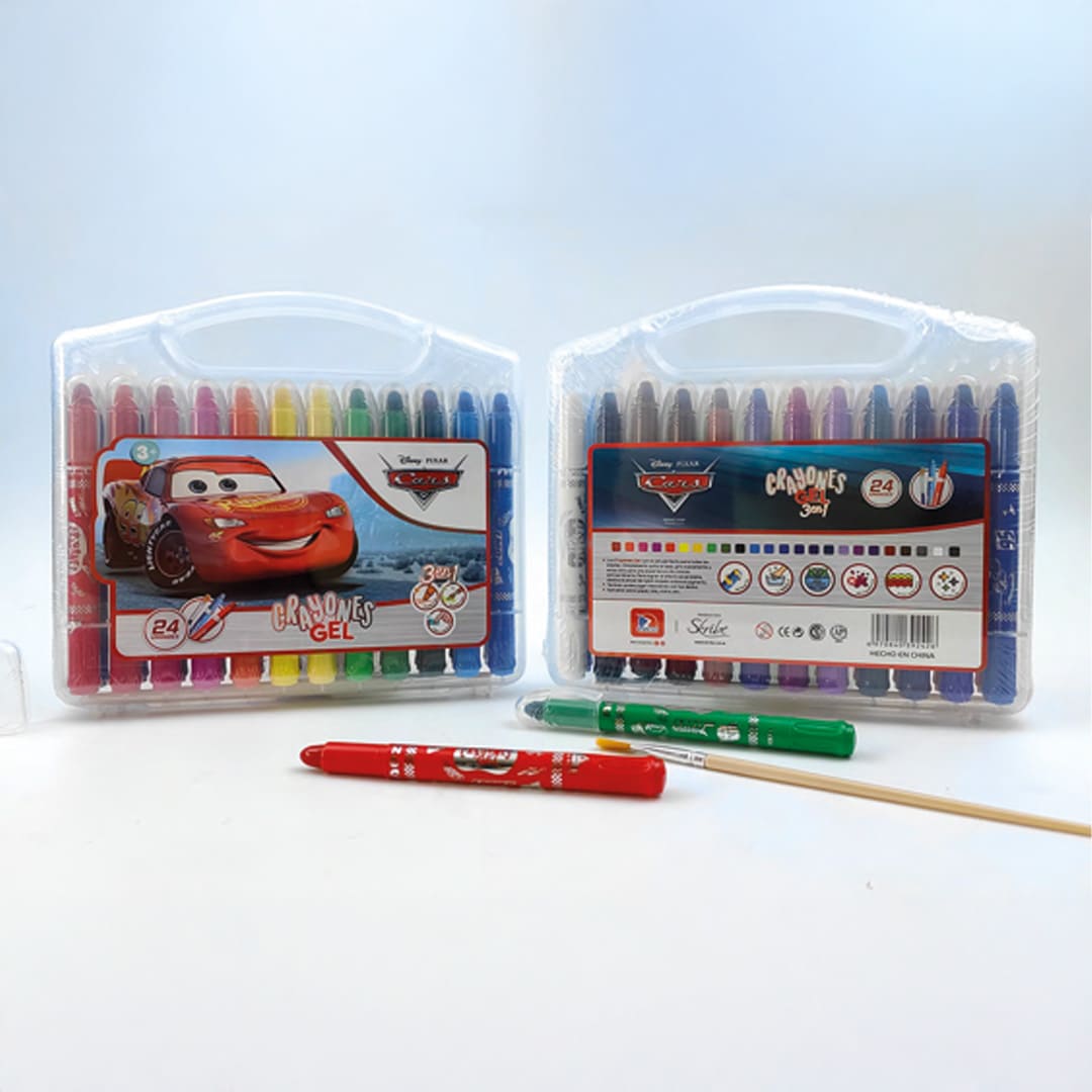  CRAYON EZCO GEL X 24 CARS