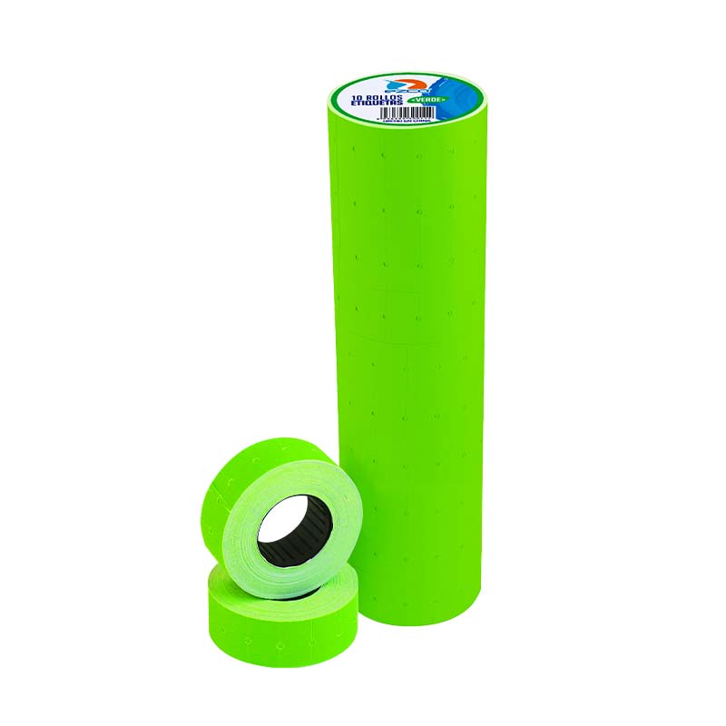  ETIQUETA PRECIO EZCO EN ROLLO TUBO X10;
VERDE