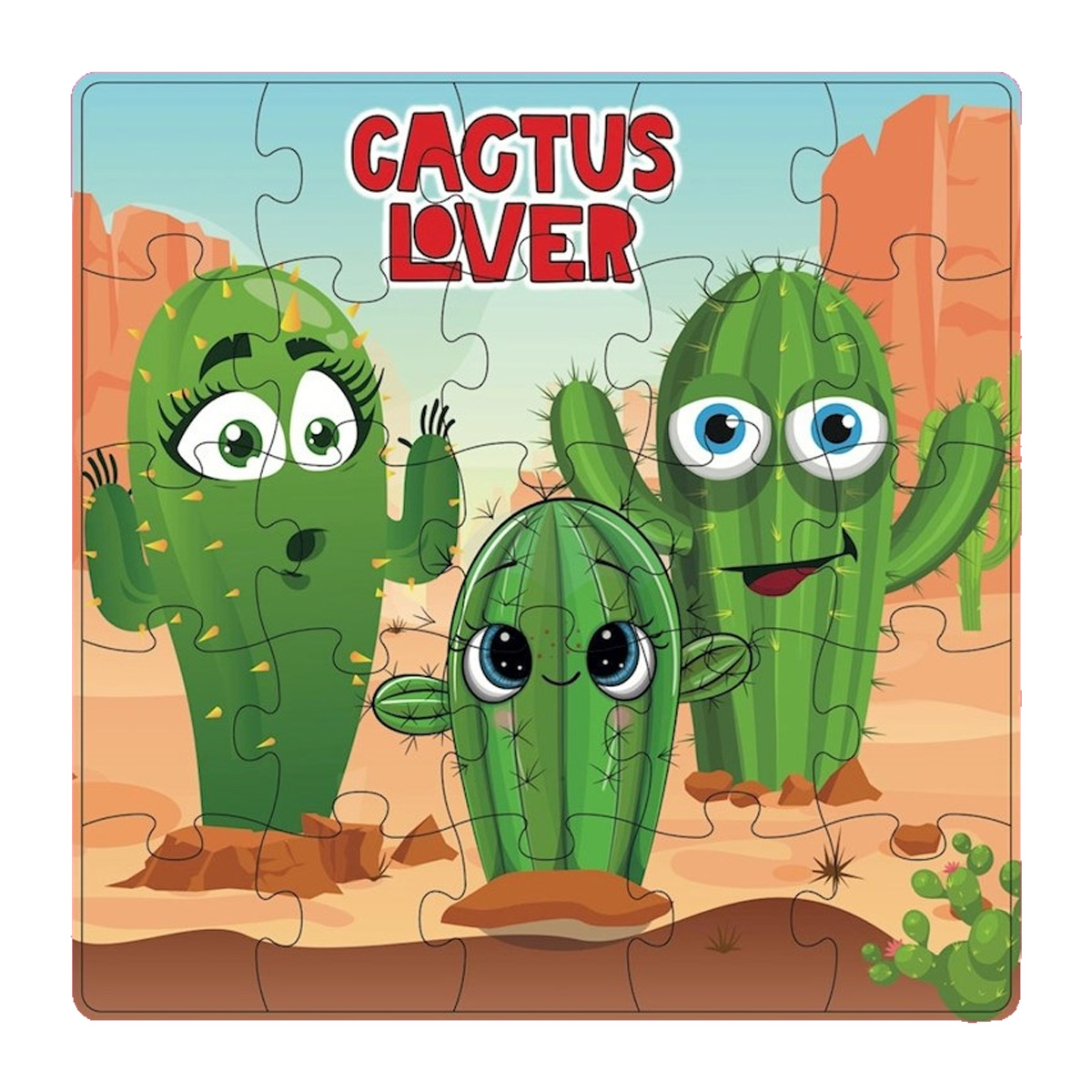  JUEGO INKDROP ROMPECABEZAS CACTUS X25PIEZAS
