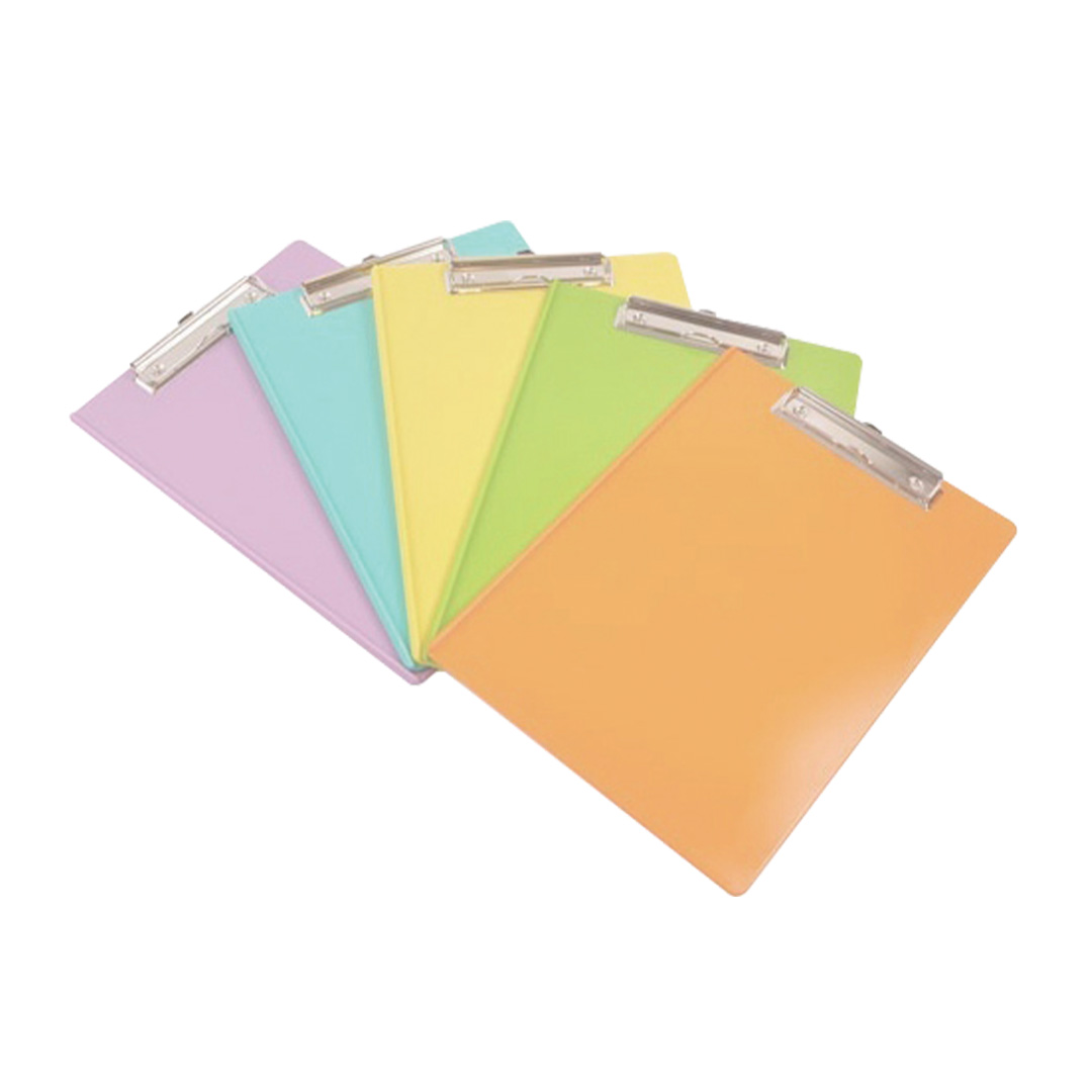  PORTA BLOCK A4 LIGGO PLASTICO CON CLIP;
PASTEL SURTIDO
