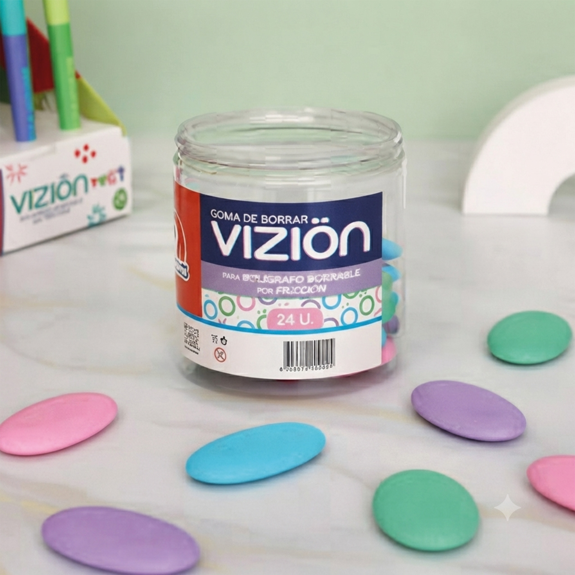  GOMA EZCO VIZION PARA BOLIGRAFO BORRABLE  TUBO X24