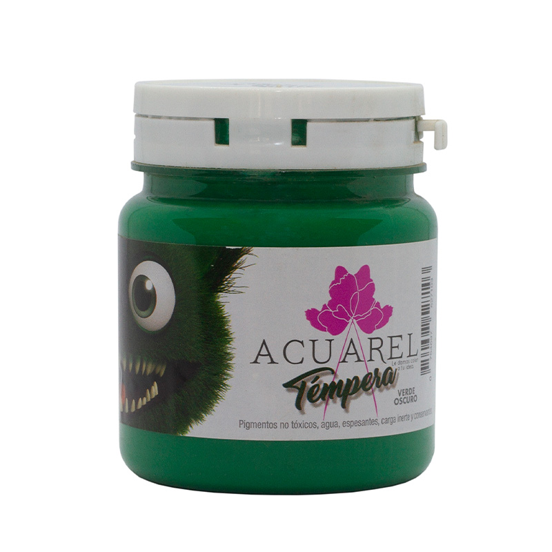  TEMPERA ACUAREL POTE 250GR VERDE OSCURO