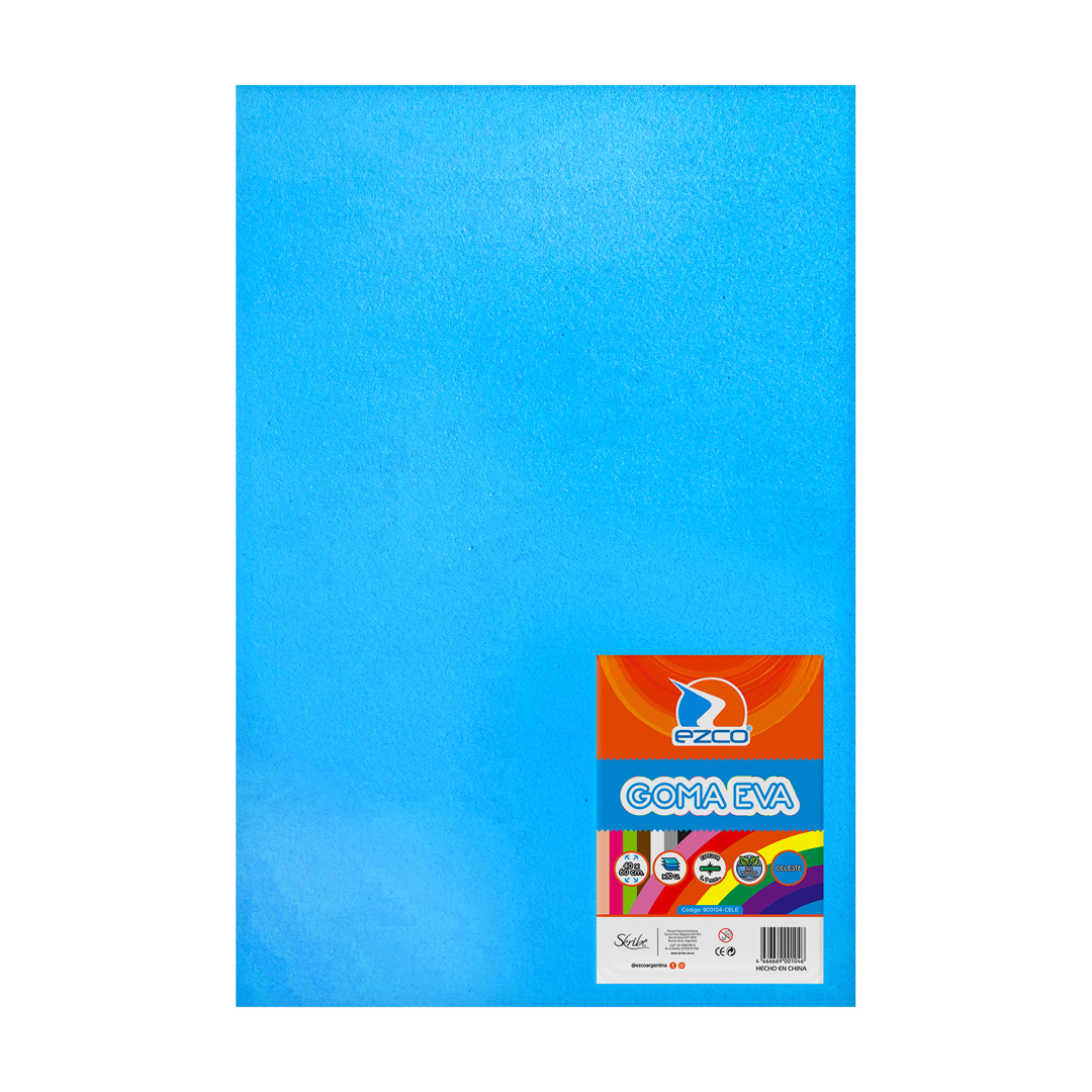  GOMA EVA EZCO 40X60 X10 CELESTE 1.7MM