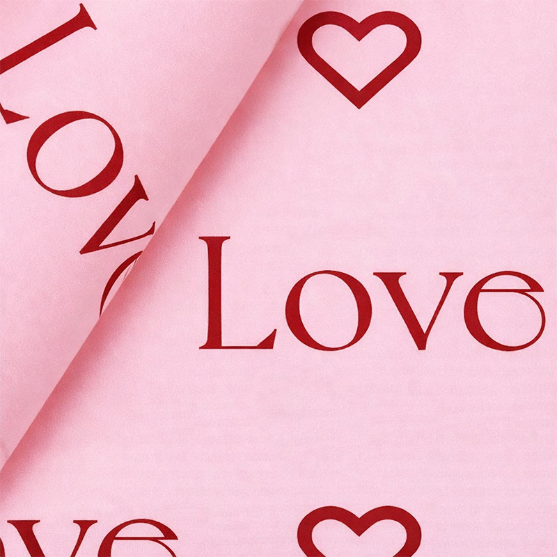  PAPEL COREANO IBICRAFT ROSA + ROJO LOVE  X10H 57X57