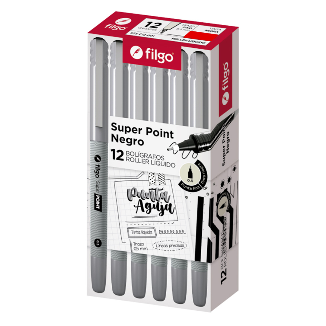  ROLLER FILGO SUPER POINT 0.5 ROJO X12