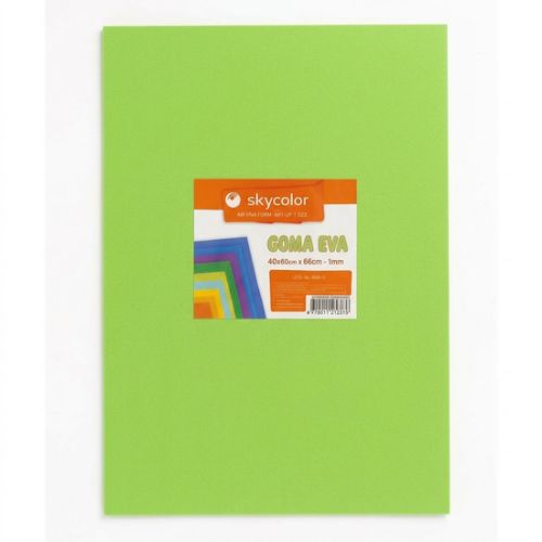  GOMA EVA SKYCOLOR 40X60 X10 VERDE  MANZANA 1.6MM