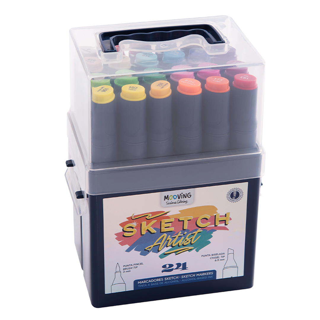 MARCADOR PERMANENTE MOOVING SKETCH X24