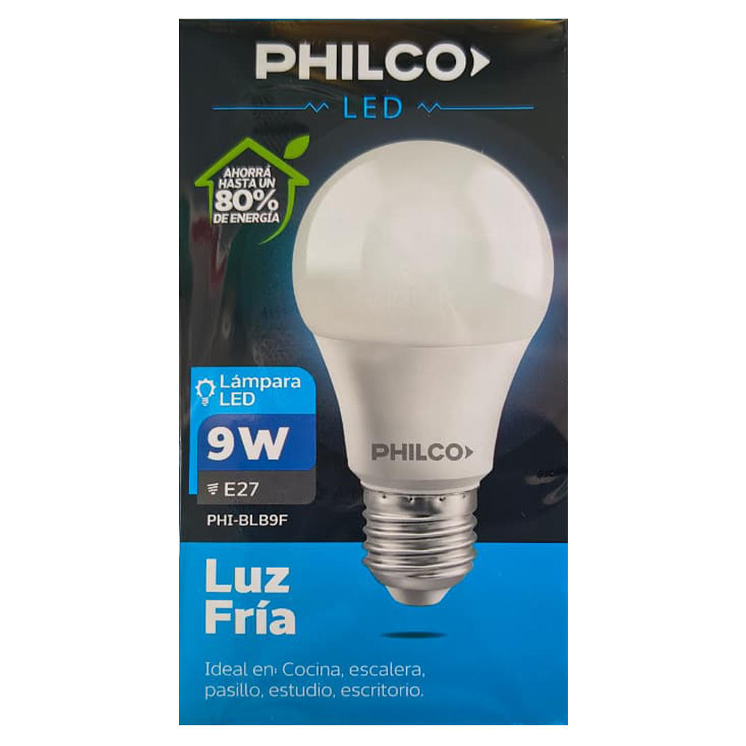  LAMPARA PHILCO 9W FRIA PACK X10