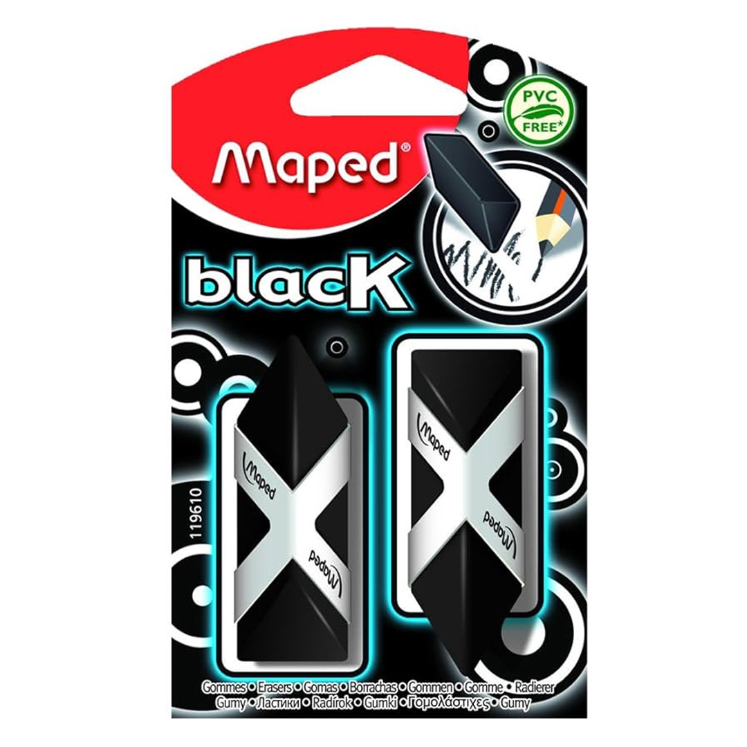  GOMA MAPED PYRAMIDE NEGRO X2