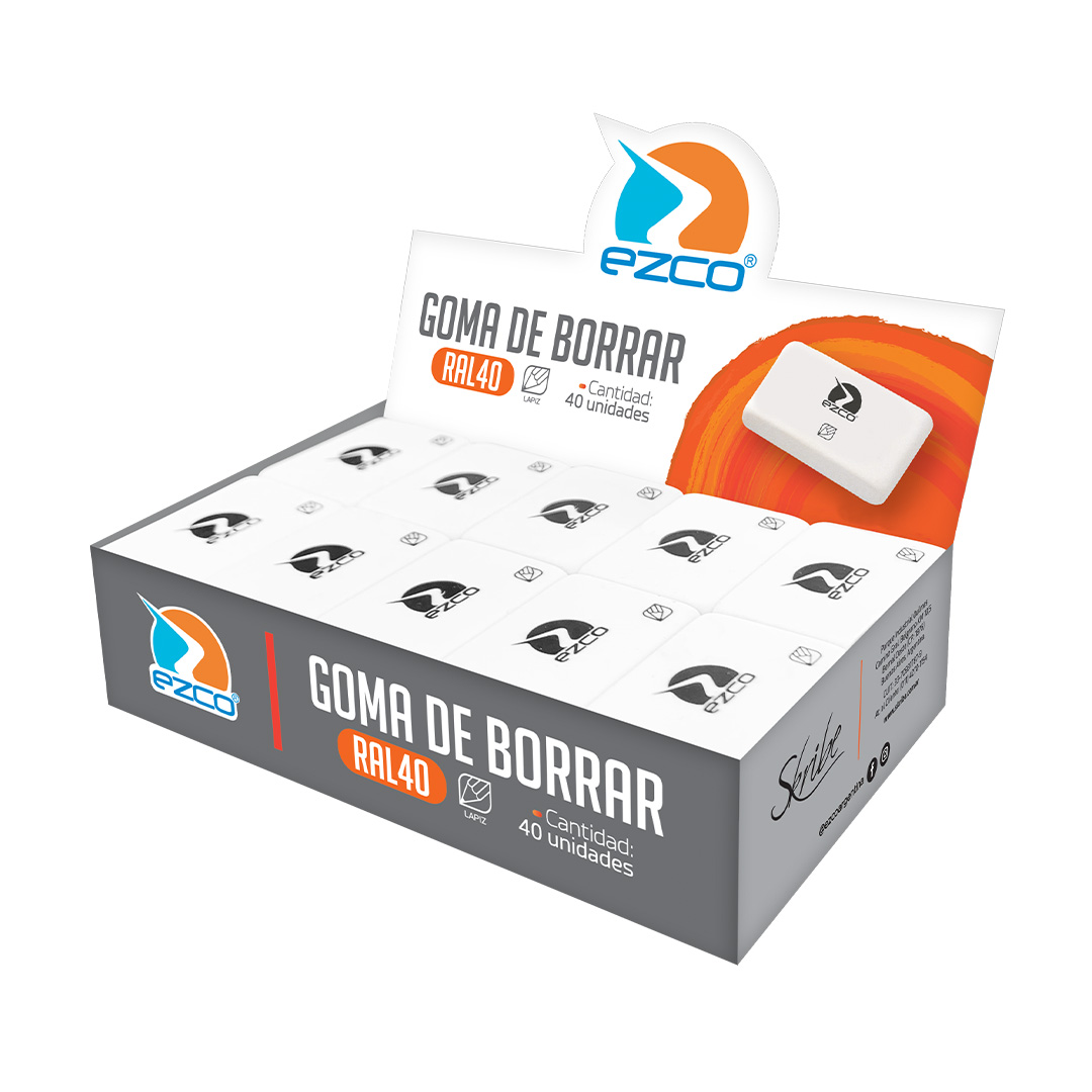  GOMA EZCO CAUCHO LAPIZ X40