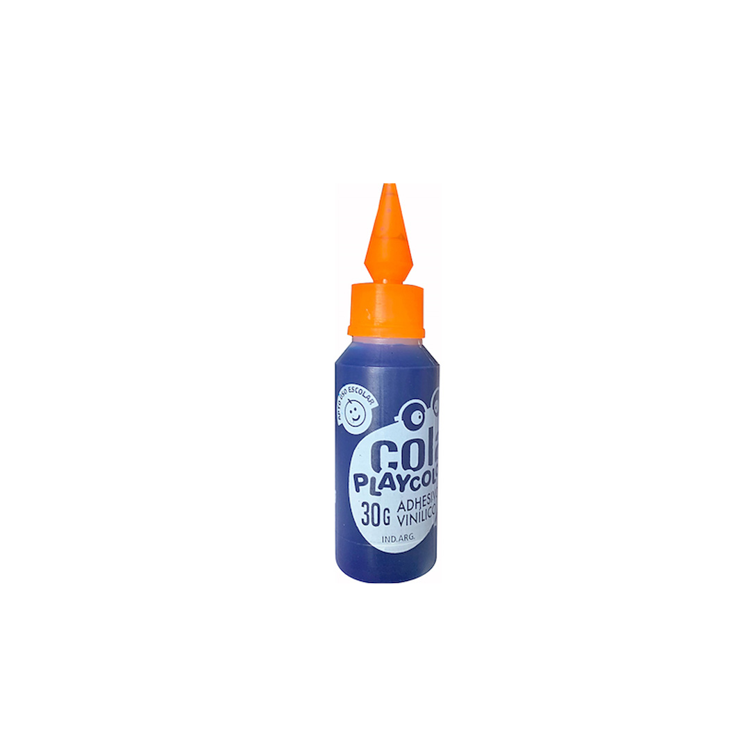 ADHESIVO COLOR PLAYCOLOR 30GR AZUL X48