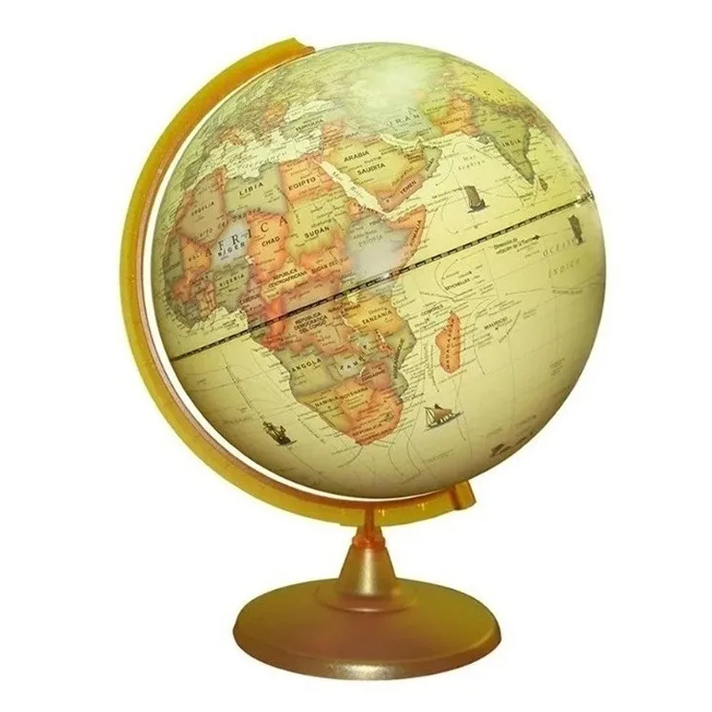  GLOBO TERRAQUEO 107AW PLOW BASE PLASTICA  10CM ANTIGUO